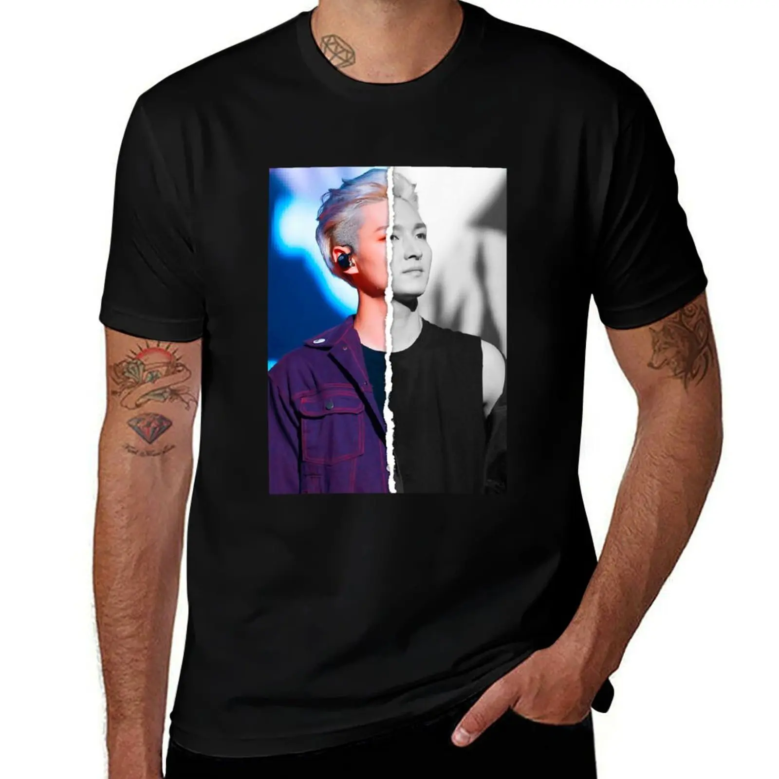 SF9 Zuho (divided photo) T-Shirt cotton t shirt man T-Shirt