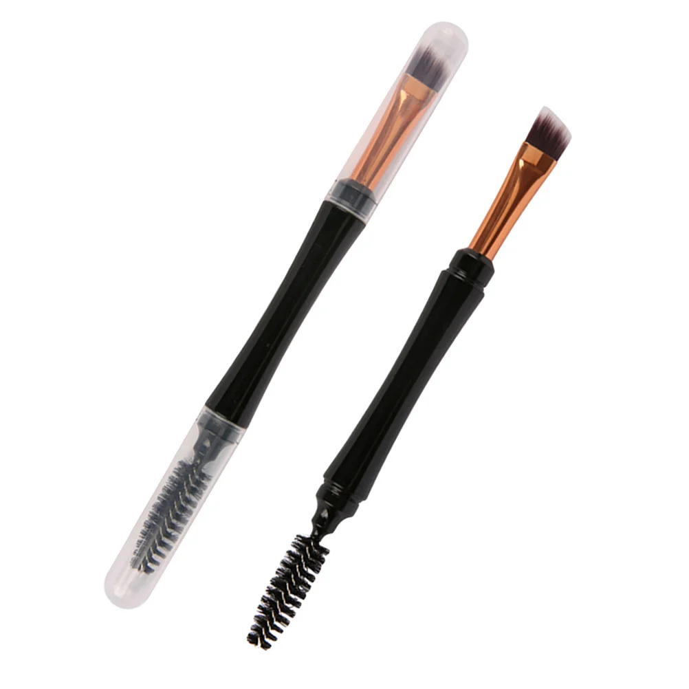 

2Pcs Elegant Makeup Brush Kit Premium Material Smooth Finish for Seamless Application Dual Function Brush Comb Stylish