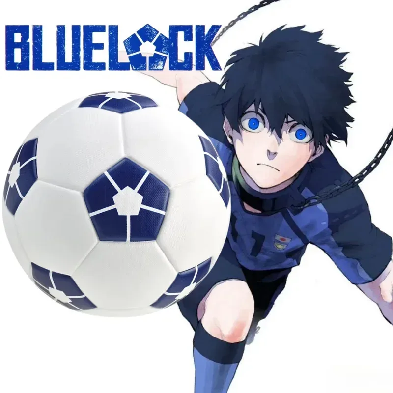 Anime BLUE LOCK Football Ball ISAGI AIKU Standard Match Football Students Training Football Adult PU # 5 Soccer Ball Cosplay # 1