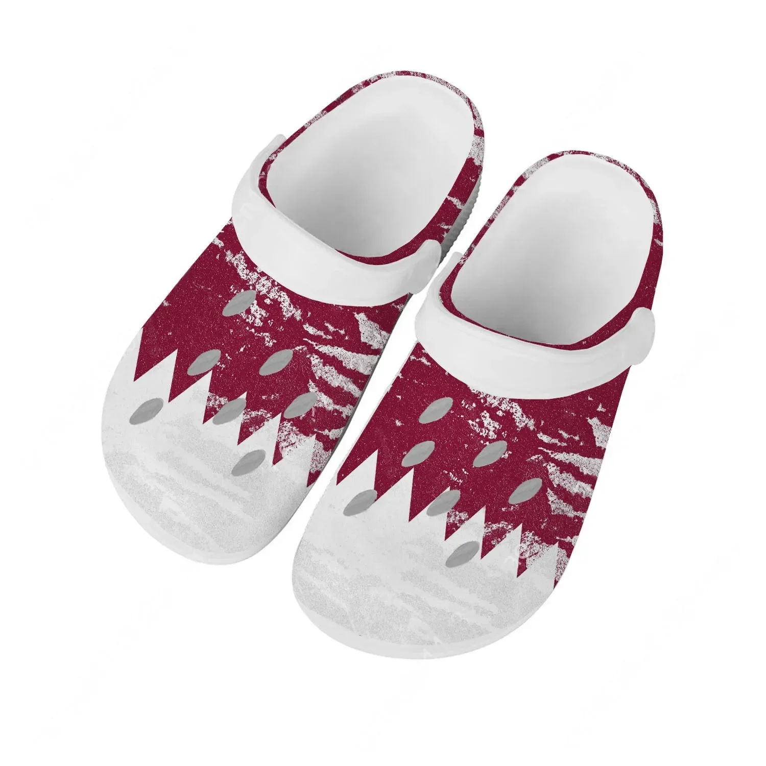 Qatar National Flag Water Shoes Men Women Non-slip Home Garden Clogs Customizd Sandals Beach Breathable Hole Slippers