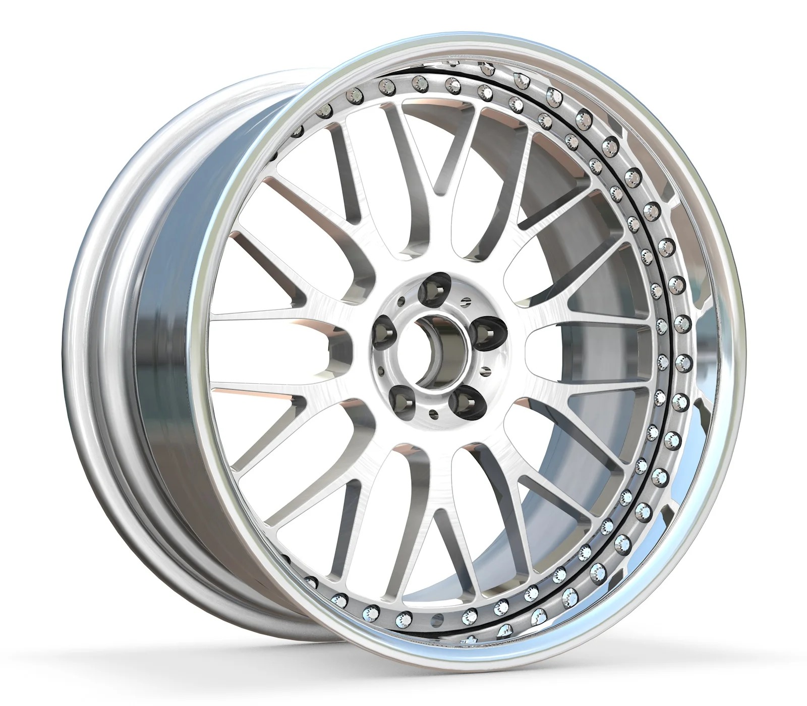 Borui High Quality Custom Forged Wheels 5x120 2 Piece Full Polished Deep Lip Aluminum Alloy Car Wheels For BMW M3 M4 E92 X5
