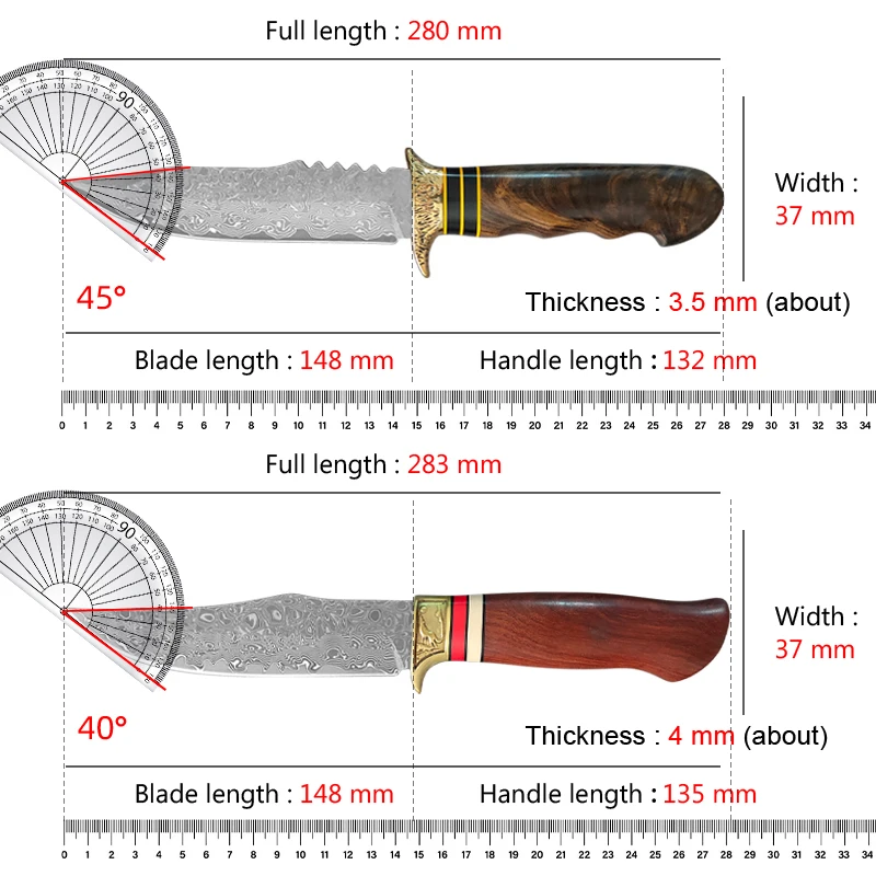 Professional VG10 Damascus Steel Utility Knife 67-Layer Forged Chef Knife with Wooden Handle for Meat Slicing & Kitchen Prep