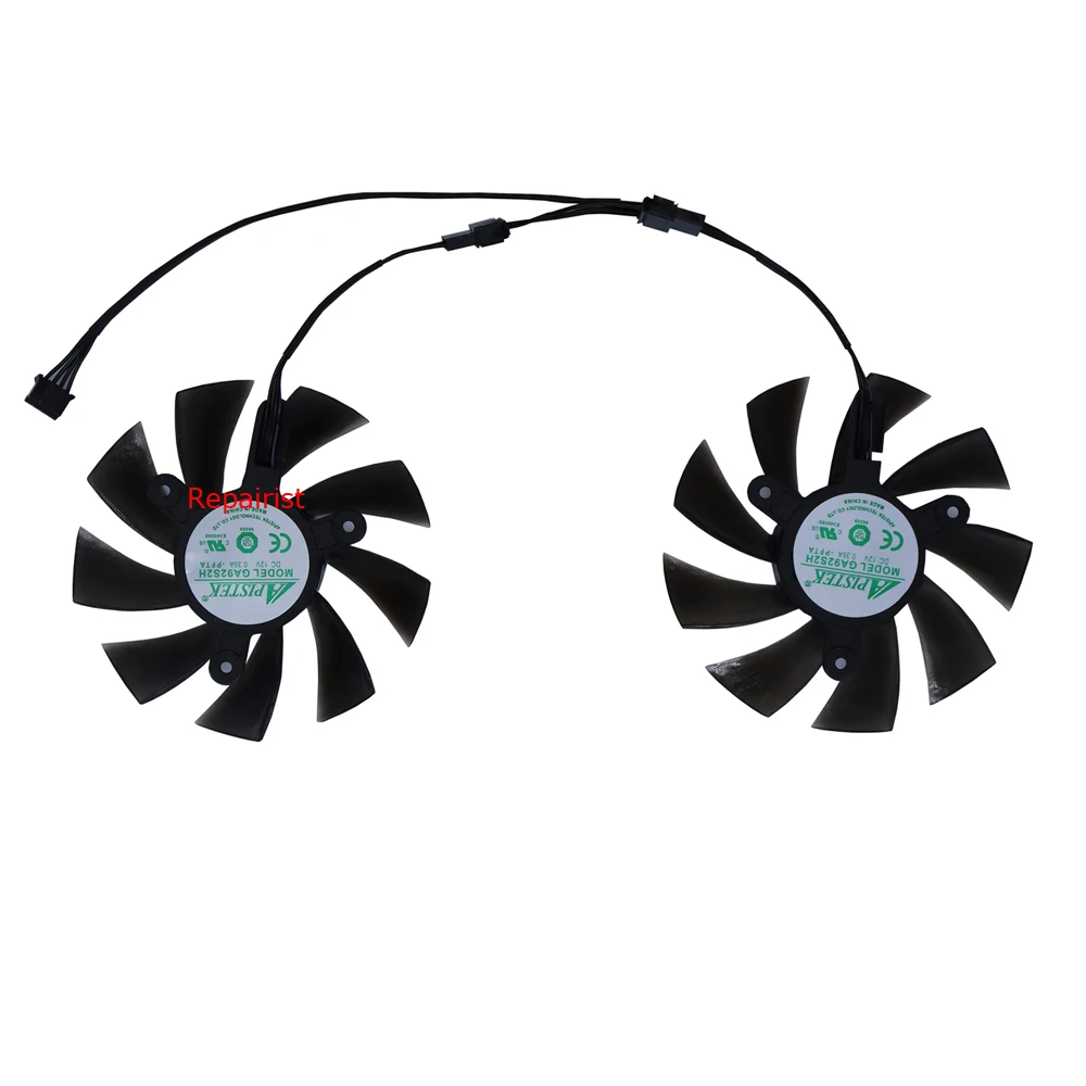 2Pcs/Set,PLA09215B12H,GA92S2H,GPU Cooler,Video Card Fan,For XBLY RX580 RX 580 8GB Cards,Replace XY-D09015B