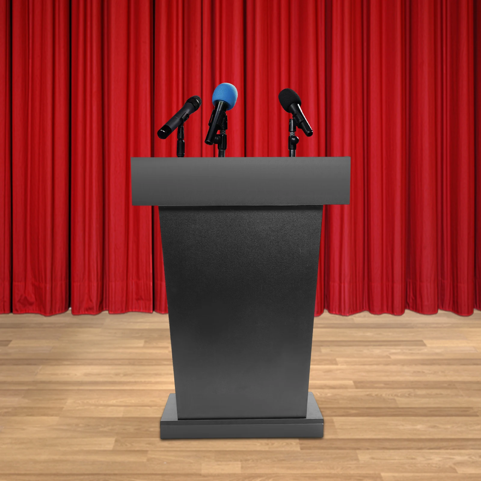 Support de podium de présentation en bois, hauteur de 37,5 pouces, capacité de 110lb, pour salle de classe d'église, haut-parleur de salle de conférence