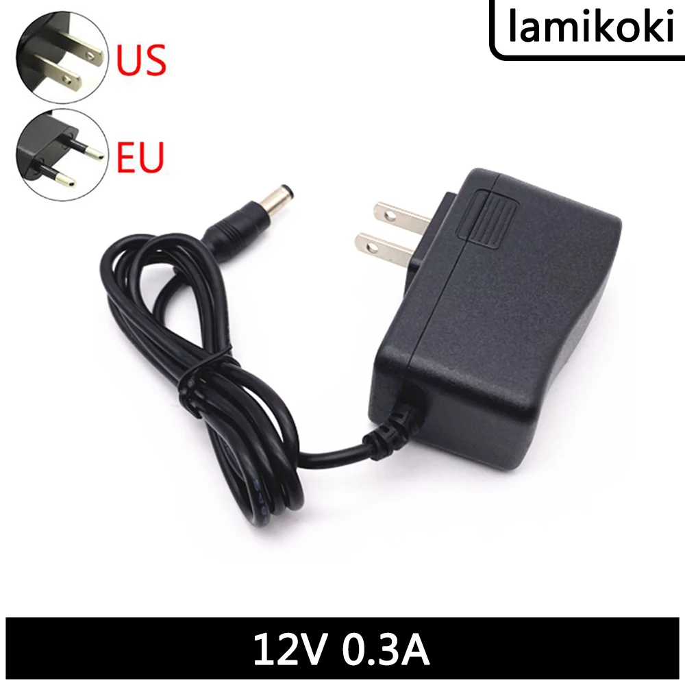 12V 0.3A power adapter massager electric toy charger small power wall plug power cord transformer