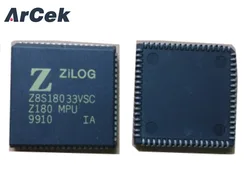 1pcs Z8S18033VSC Z8S18033 Z180 MICROPROCESSOR IC 33MHz PLCC68