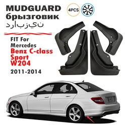 For Mercedes Benz C-Class W204 Sport Mudguards Benz C-Class Fenders Benz W204 Sport Mud Flaps Car Accessories 2013-2014