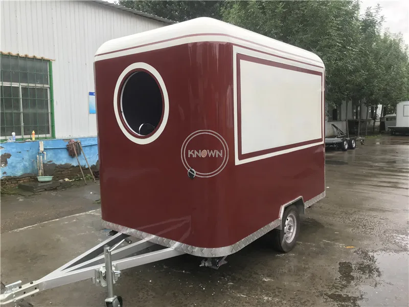 OEM 2.8M Length Mobile Street Food Trailer Fast Hot Dog Truck with Kitchen Cooking Equipment Shipment By Sea