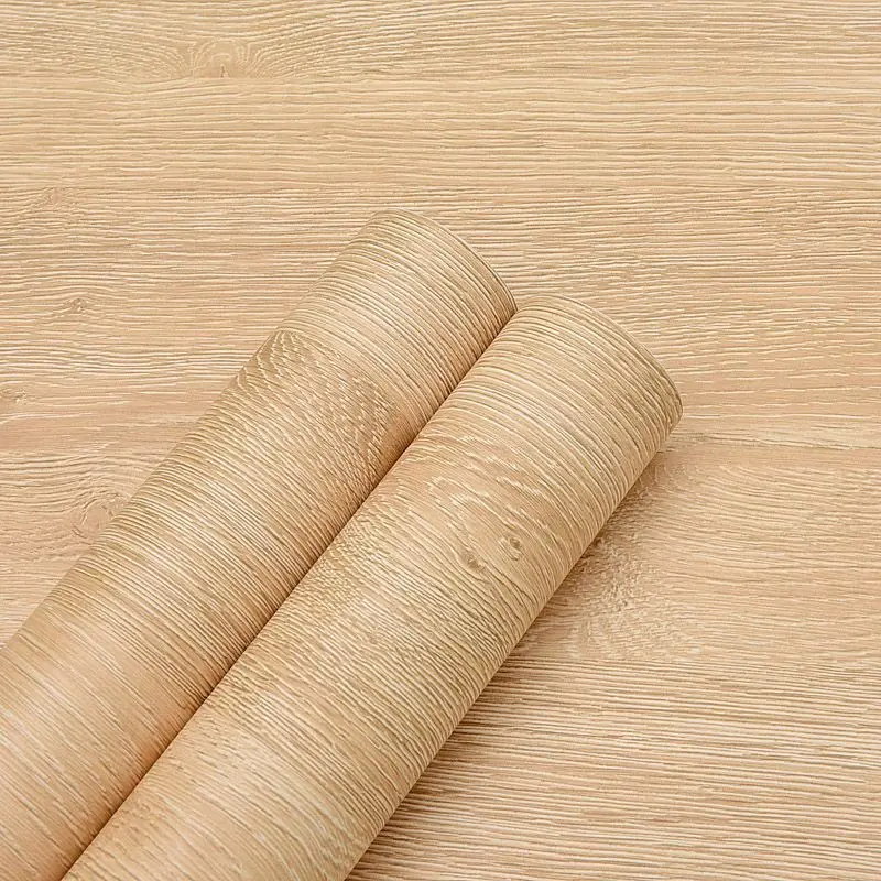 Papel tapiz de vinilo de madera impermeable, papel tapiz autoadhesivo para puertas, gabinete, escritorio, muebles modernos, papel de pared decorativo