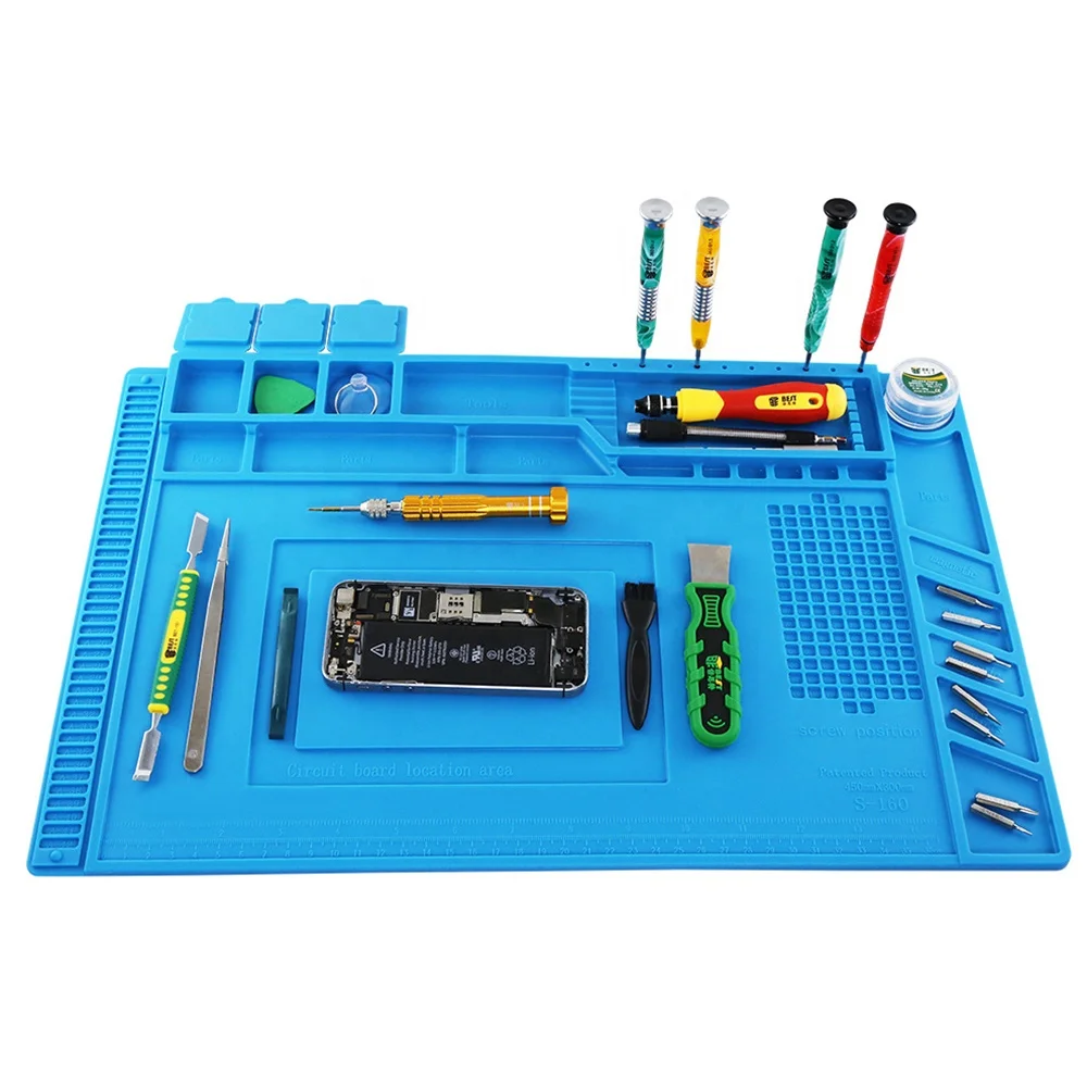 

Heat Resistant Desk Mat BGA Soldering Insulation Pad Phone Mobile Repair Tools Maintenance Platform Silicone Mat Repair Mats