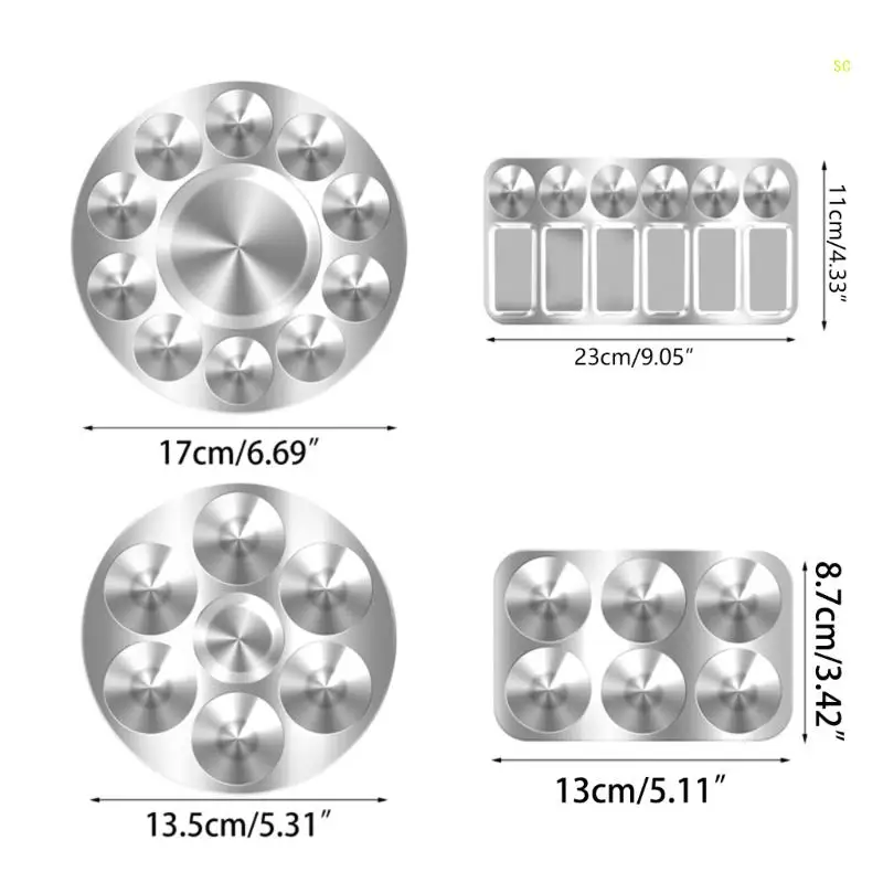 Palet Logam Berbagai Macam Gaya Palet Air Baki untuk Pesta Kerajinan DIY dan Seni Dropship