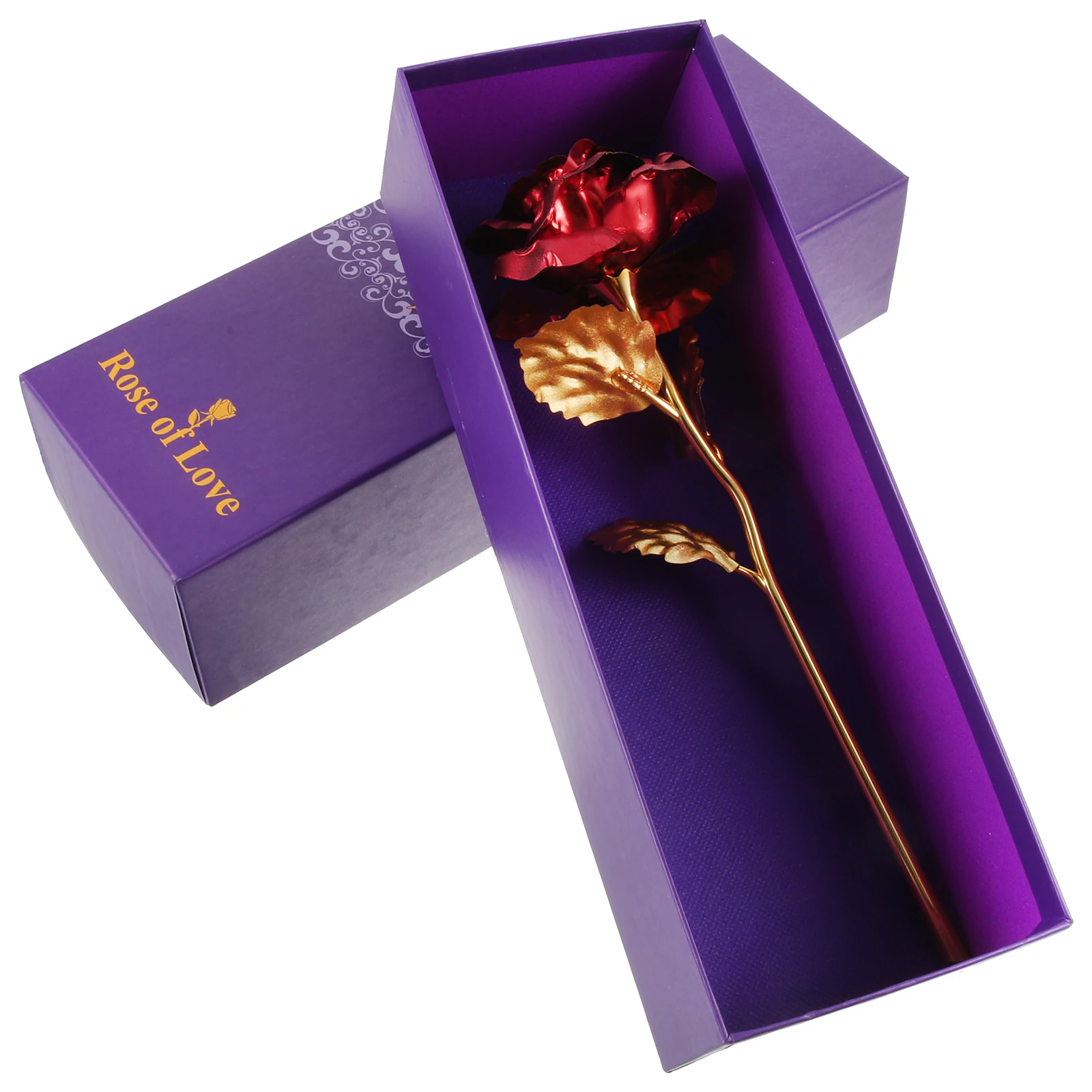 

Gold Foil Rose Artificial Plant Decorative Desktop Flower For Home Decor Diy Preserved Flower Simulated Flowers Art