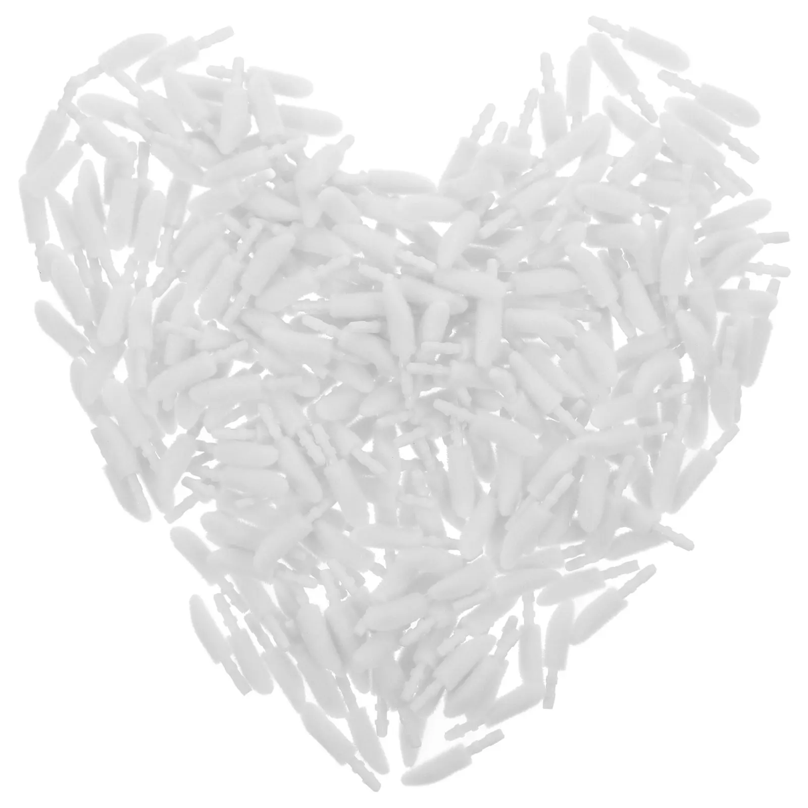 

300 Pcs Lip Brush Replacement Heads Flocking Disposable Supple Gloss Brush Head Replacements Salon Home Use Lightweight Safe