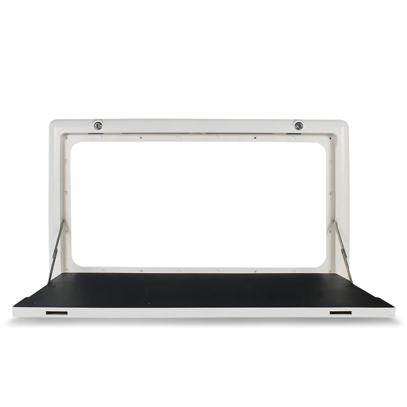 800*450mm RV Foldable Picnic Table with LED Light External Lockable Wall Table for Motorhome Caravan Camper