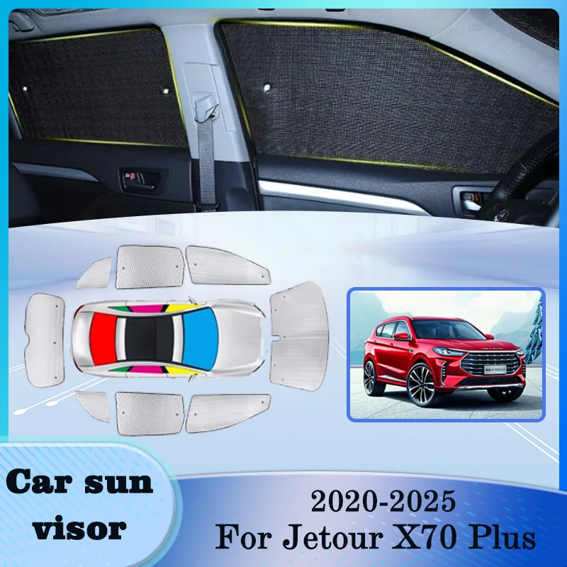 

For Jetour X70 Plus 2020 2021 2022 2023 2024 2025 Shade Auto Windshield Sun Visor Heat Insulation UV Protection Car Accessories