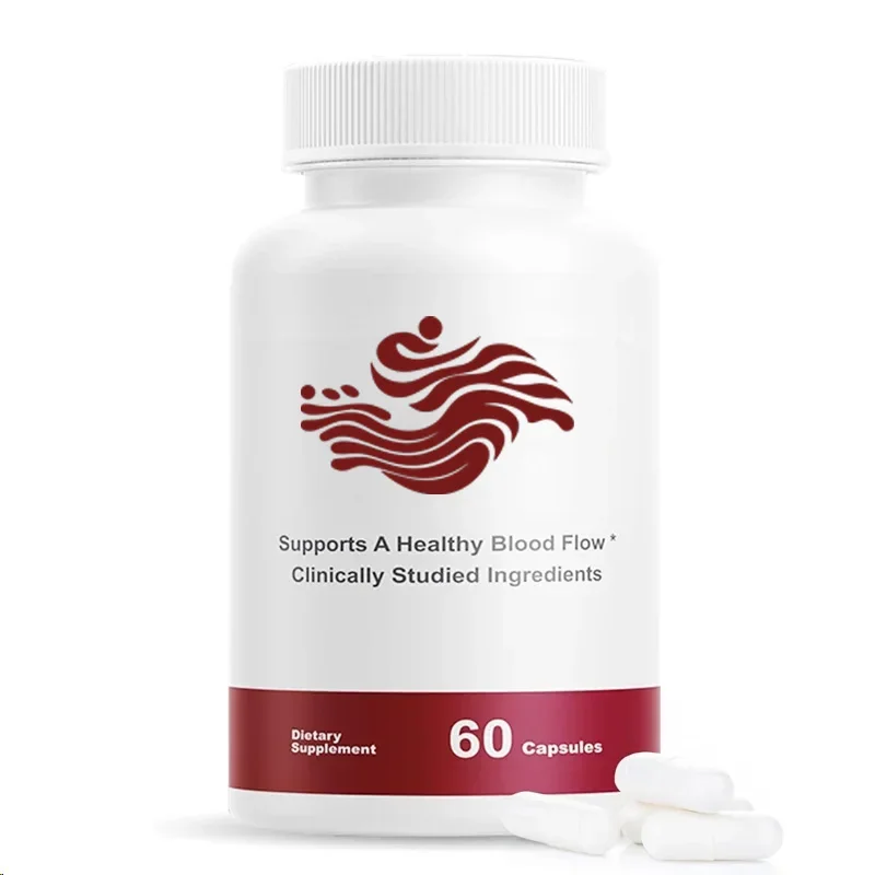 

Powerful Blood Flow Support Formula Containing Coenzyme Q10, Vitamin C, Etc., 60 Capsules Per Bottle - Take 2 Capsules Daily