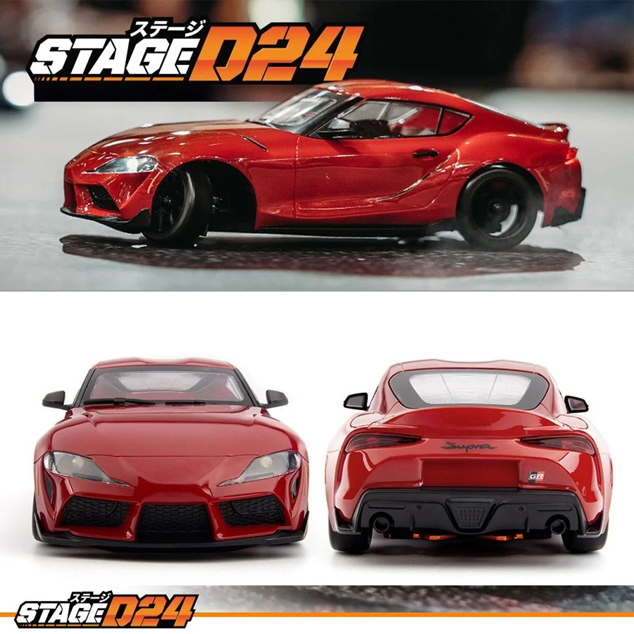 Hpi Stage D24 1/24 Toyota Gr Supra Remote Control Electric Drift Racing Car Red Simulation Rc Vehicle For Adult Hobby
