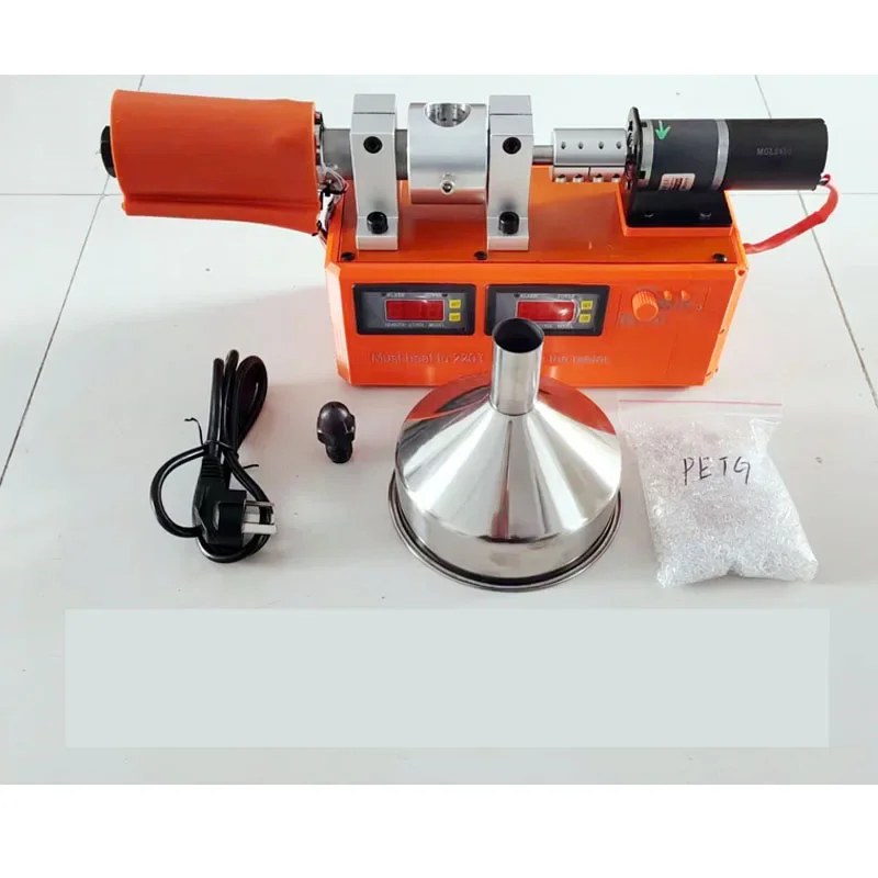 

Desktop Mini 3D Printer Filament Extruder Machine, 1.75mm/2.3mm Plastic Filament Making Extruder with Dual Temperature Control
