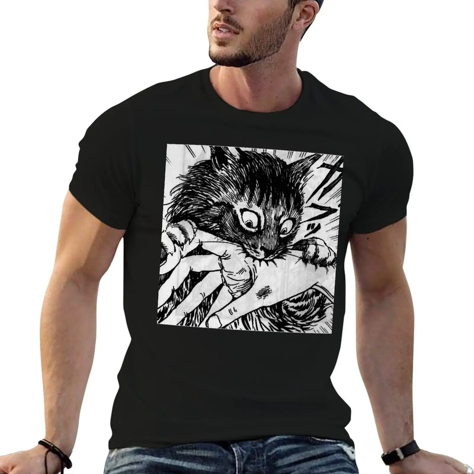 Cat Bite Hand Classic . T-Shirt plus size tops new gifts and t-shirts Men's clothing