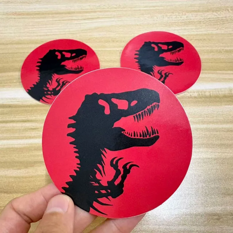 Clearance Sale 1/3/5Pcs 8CM Dinosaur Sticker T Rex Glossy Waterproof Vinyl Decal for Car Motorcycle Laptop Toolbox Luggage