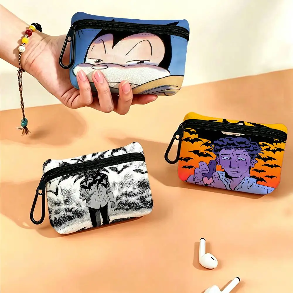 B-Billy-Bat Thrilling-Paranoid Oxford Fabric Zipper Pouch Lightweight Hanging Coin Wallet For Coins ID Cards Keys Lipstick
