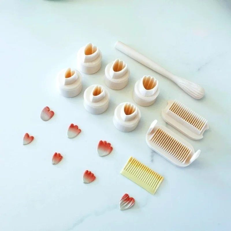 

Petal/Pistil Soft Ceramic Flower Making Mold Set Polymer Clay Cutter DIY Earring Ring Jewelry Shaping Ceramic Tool