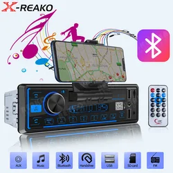 X-REAKO autoradio Bluetooth 1 Din lettore MP3 vivavoce 2 USB TF Aux APP supporto per telefono cellulare remoto sistema Audio unità principale Stereo