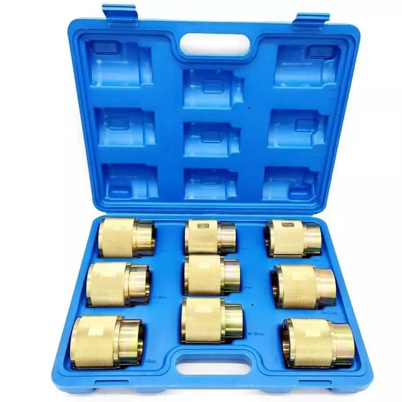 9-piece Motorcycle Front Fork Oil Seal Remover Servicing Assembly Socket Wrench Timing Tool