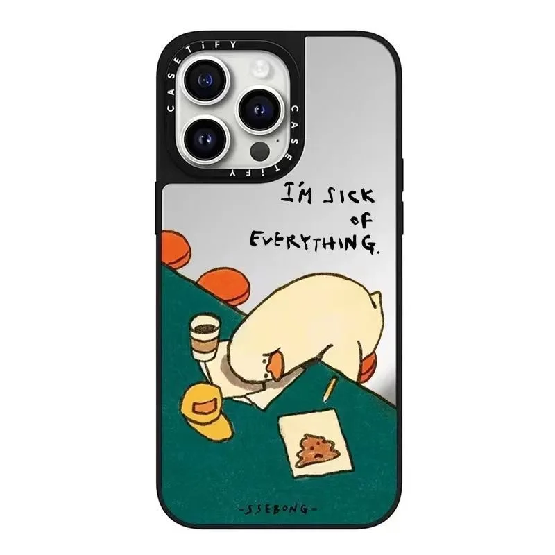 

Co branded SSEBONG Decadent Duck Suitable for iPhone 16 Promax Phone Case Apple 15/14/13/12/11 Trendy Cartoon Cute