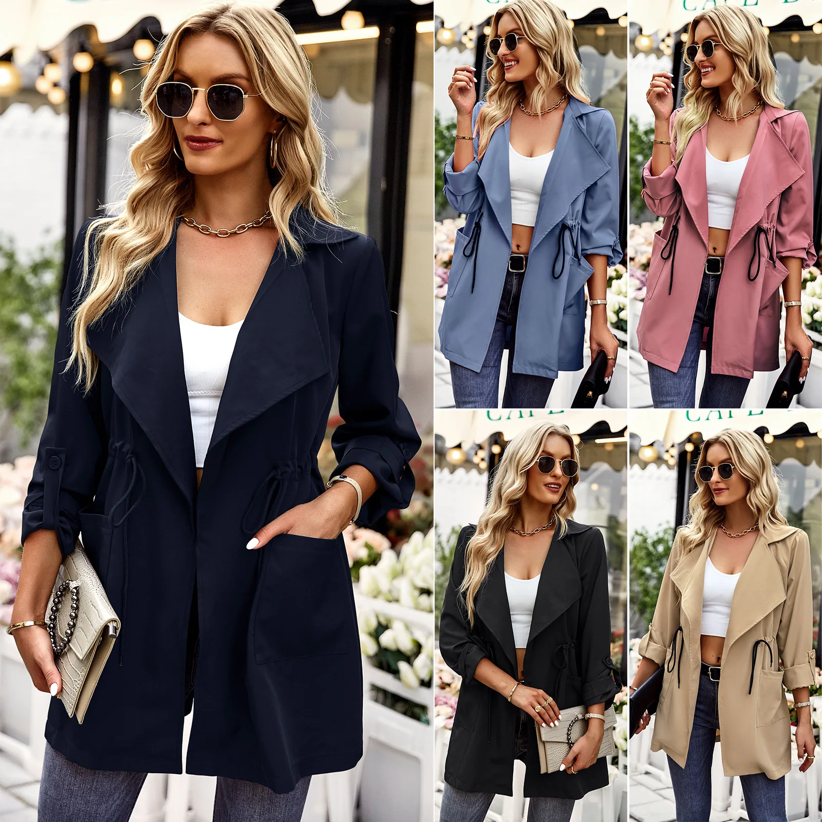 

Independent Development Design Amazon Autumn And Winter Trench Coat New Temperament Commuter Fashion Women's Clothing