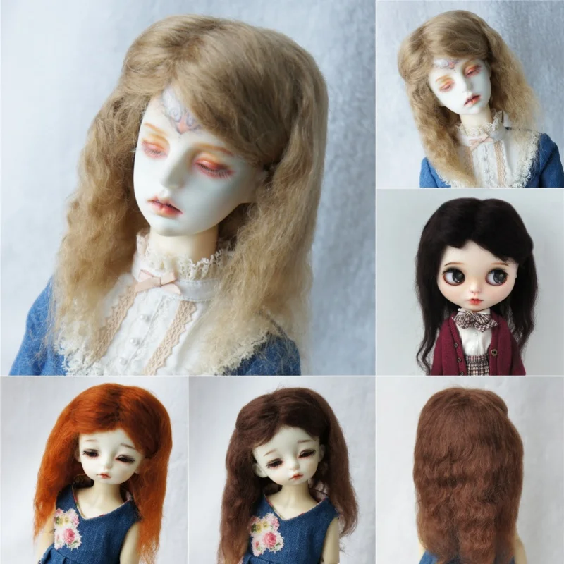 

Bargain Price！ JD108 1/6 1/4 YOSD MSD Fantasy Mohair BJD Doll Wig Size 6-7inch 7-8 inch 10-11inch Pretty Hair Doll Accessories