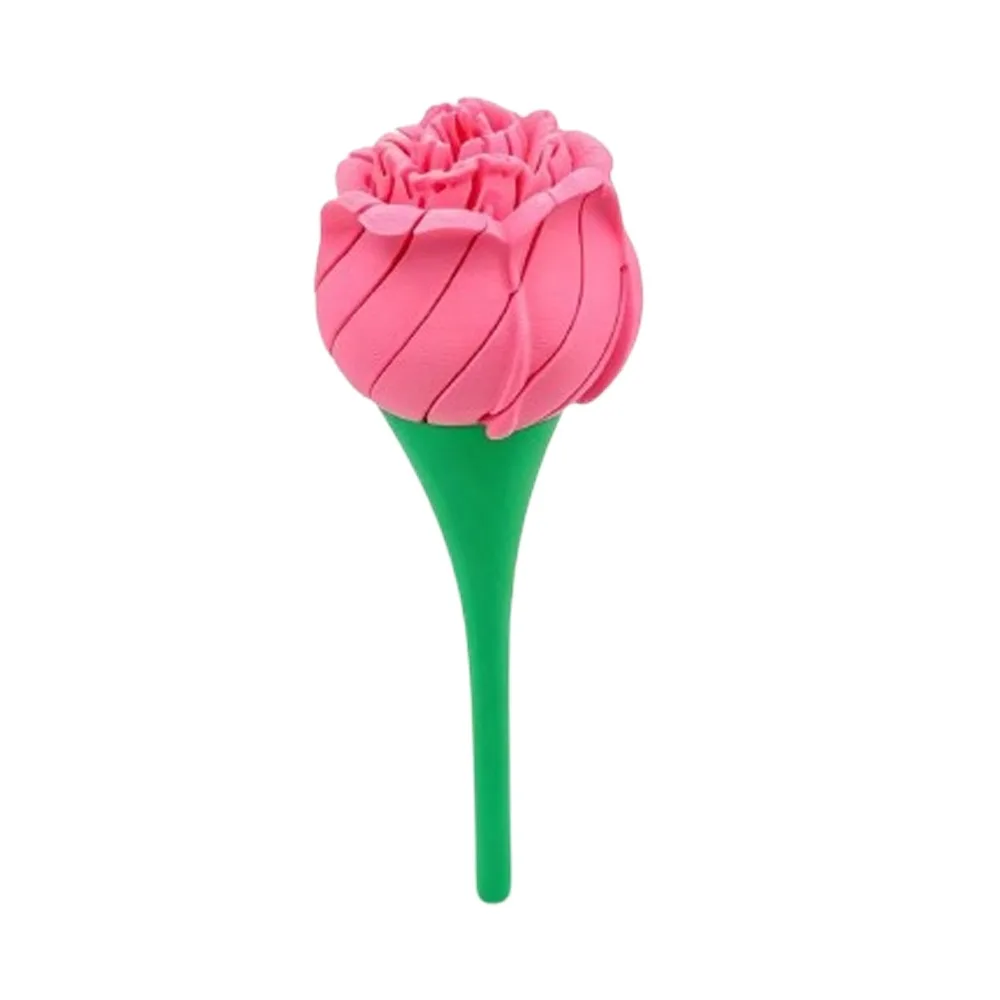 Bloom Flower 3D Printed Twist Rose Romantic Novelty Gift Rotatable Fidget Rose Ornament Handheld Deformable Rose Desk Decor