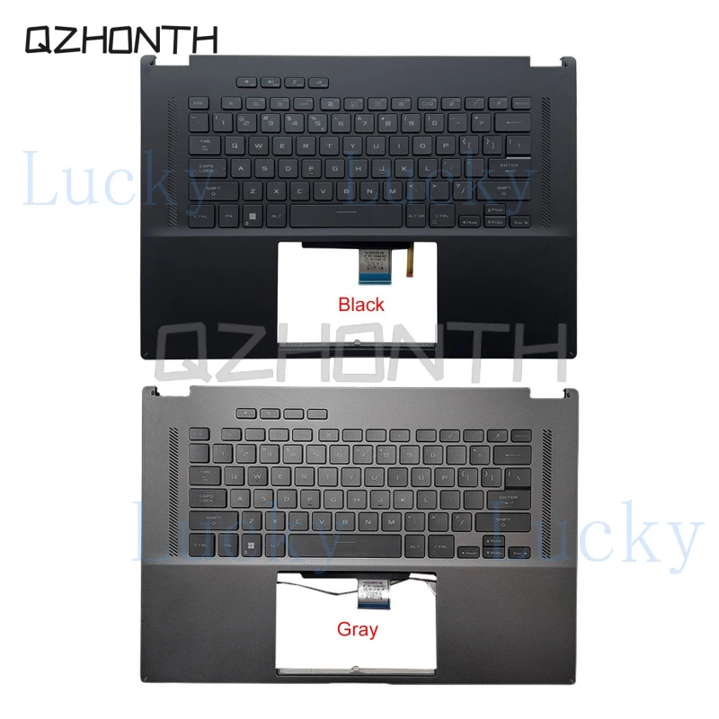 

f Used For ASUS ROG Flow X16 GV601 GV601V GV601R Palmrest with US Backlit Keyboard