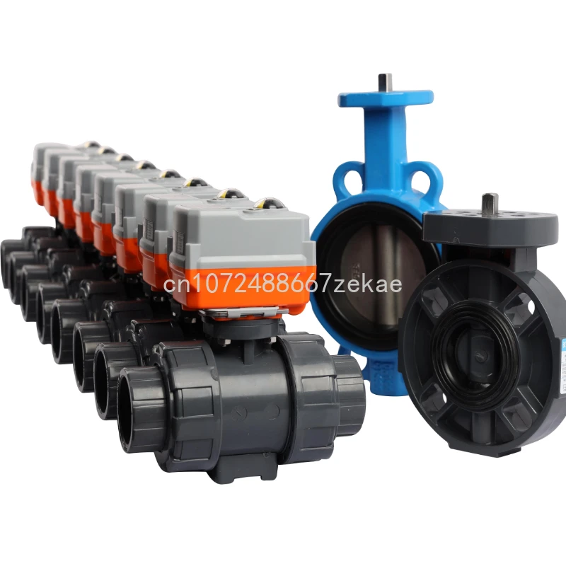 Gate 50mm PVC Motorized Ball Valve with Actuator Valve Motor Flow Control Butterfly Shut Down Actuated