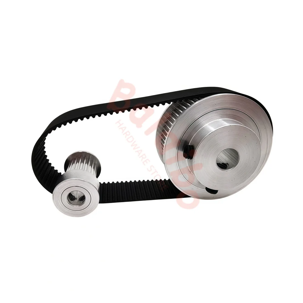 

2GT20T 60T timing pulley set belt width 15mm Bore 5/6/6.35/8-15mm 3:1 reduction ratio transmission components