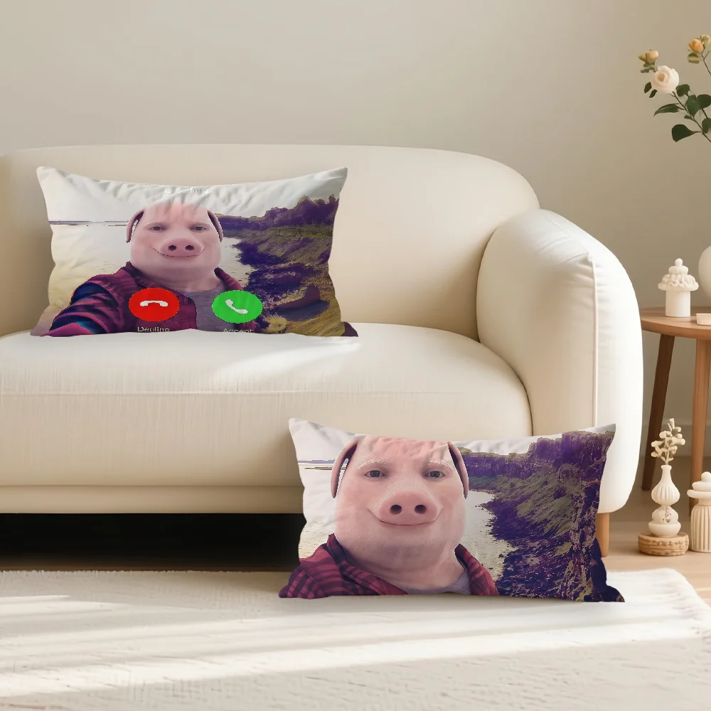John Pork Is Calling Pillowcase Suitable For Decorating Homes Bedrooms Children Room Sofas And Other Places