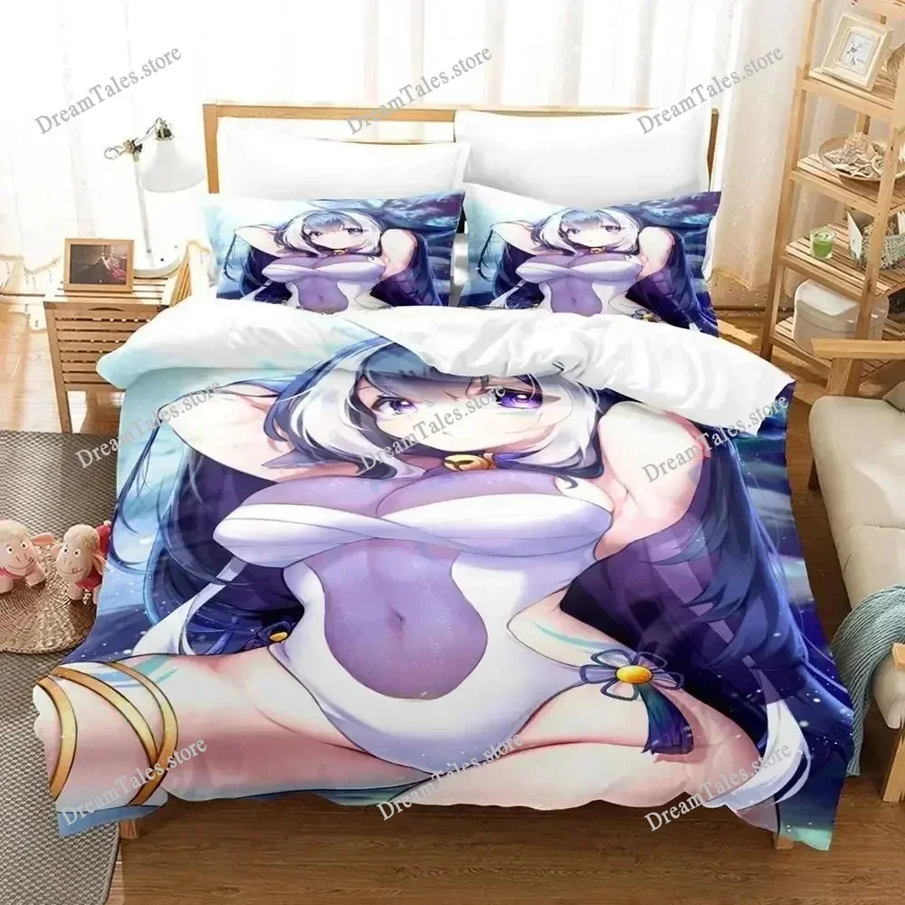 

New 3D Print Anime Kawaii Girls Shylily Bedding Set Single Twin Full Queen King Size Bed Set Adult Kid Bedroom Duvet Cover Sets
