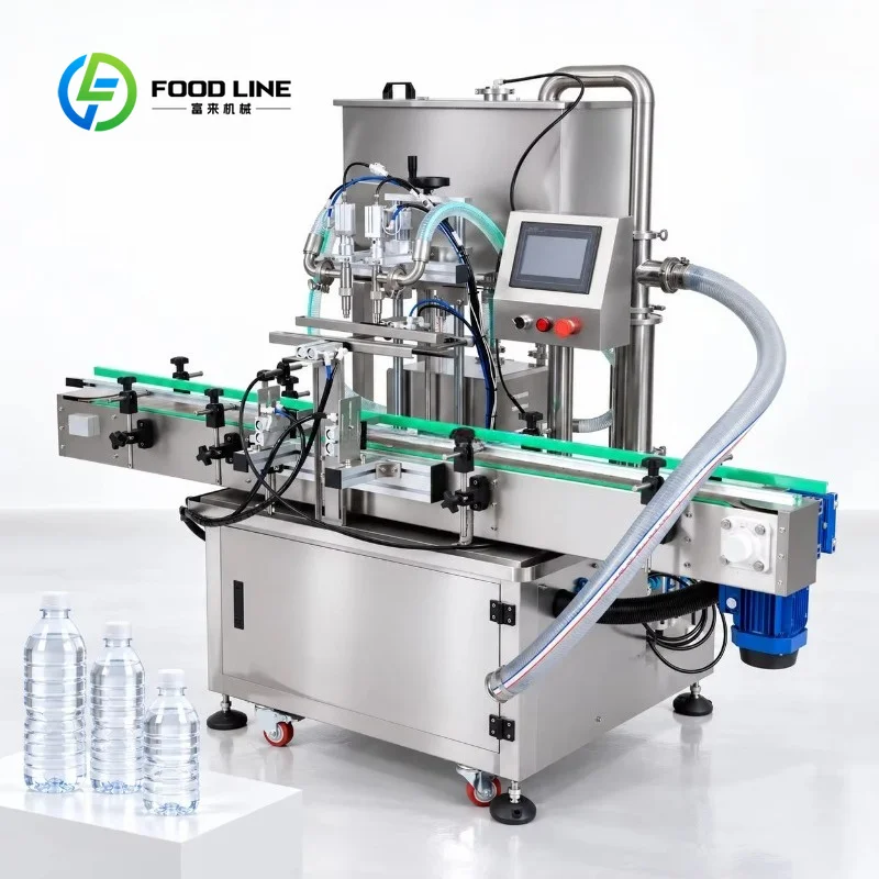 custom servo filler metering machine dual independent gear pump automatic bottle filling equipment for sauce shampoo beverage