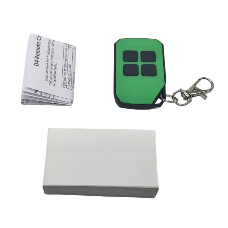 433.92Mhz fixed code and 18 hopping code brands rf remote control duplicator universal D4 type 4 button remote control