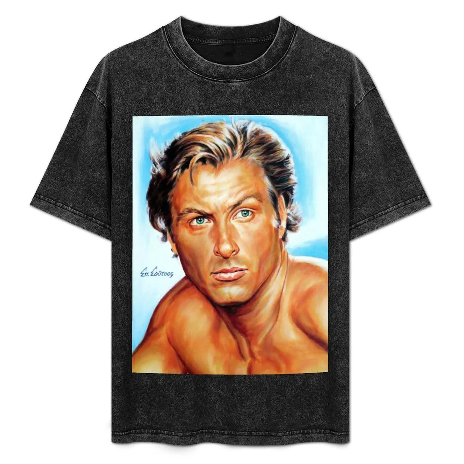 Lex Barker - Tarzan el hombre simio, pintura de retrato, póster, camiseta, camiseta de manga corta para festival