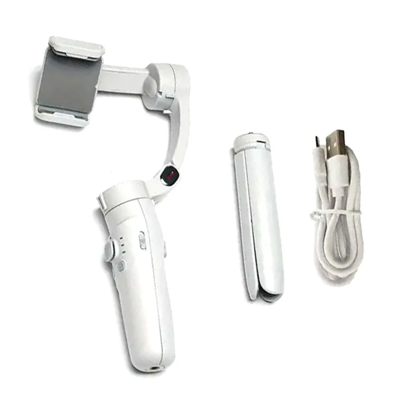 M1 360 دوران Gimbal Stabilizer Selfie Stick المحمولة وقابلة للطي لمثبت الهاتف المحمول Vlog مع تتبع الوجه