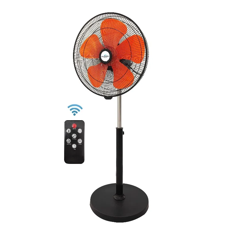 Best Selling DC Electric Remote Control Timing Air Cooling Vertical Base Fan for Living Room Bathroom Household Use