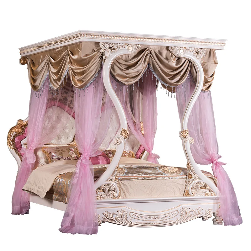 European 1.8 meters double American bed princess wedding bed new furniture