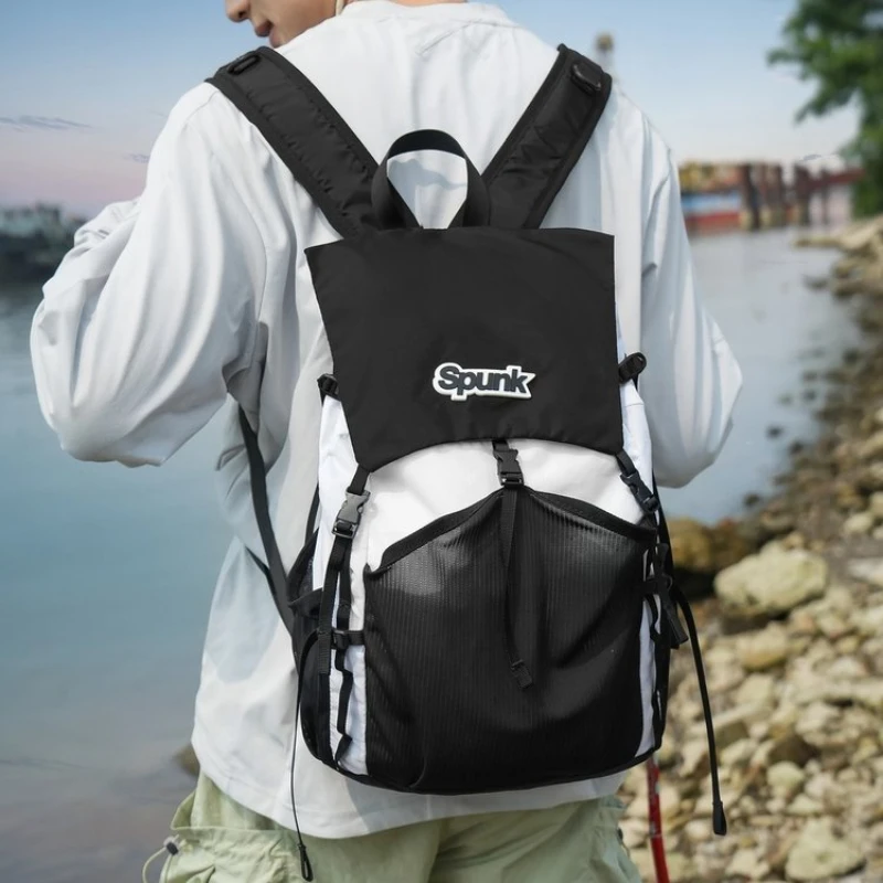 Women Men Sport Backpack Outdoor Hiking Backpack Large Capacity Waterproof Travel Daypack Lightweight Foldable Camping Rucksack