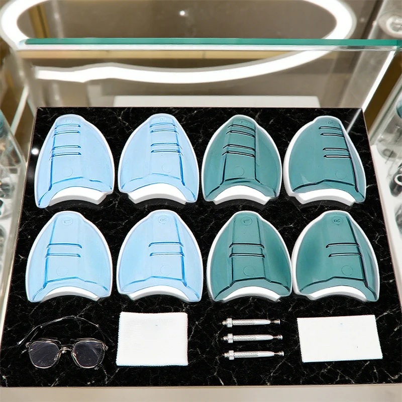 1 زوج 12/17 مللي متر يناسب جميع حجم سلامة العين نظارات الجانب الدروع بولي TPU مرنة حامي رفرف نظارات حماية آمنة الجانب غطاء