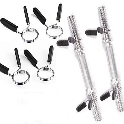 2.5cm 2pcs Barbell Clamp Spring Collar Clips Gym Weight Dumbbell Lock Standard Lifting Kit Barbell Lock Exercise Fitness