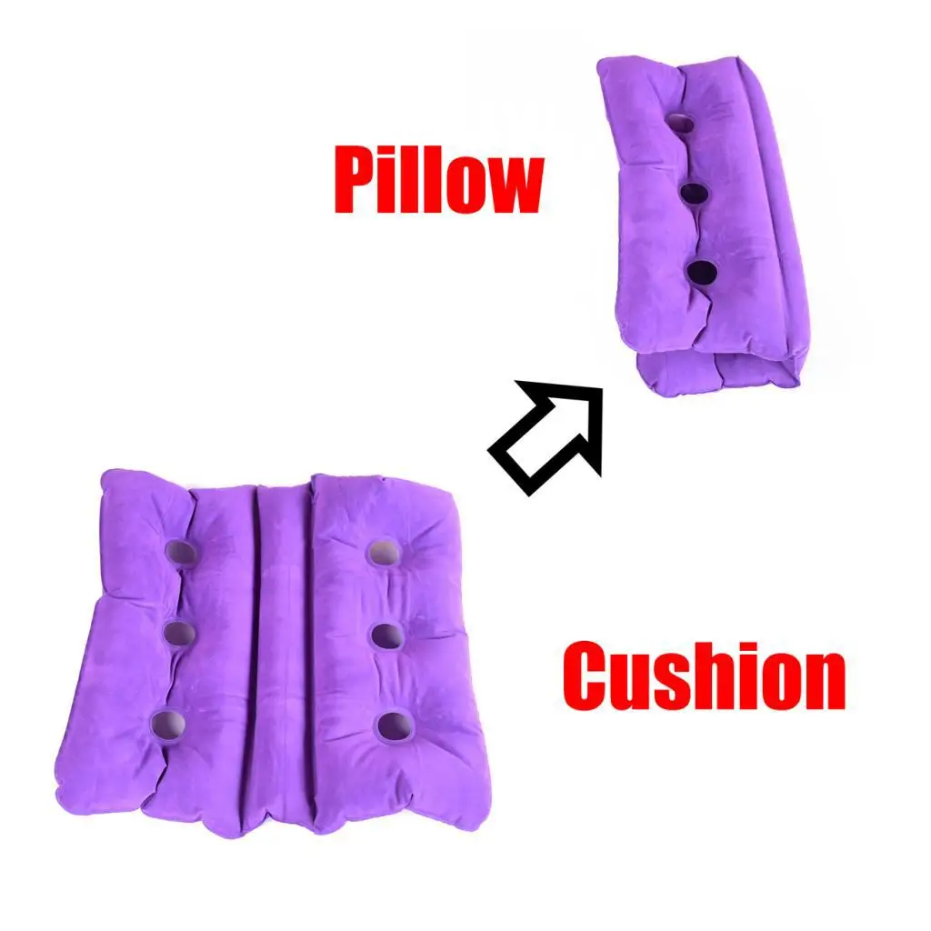 Inflatable Cushion for Bed Sores Soft PVC Flocking Air Seat Pad Ergonomic Cushion for Users