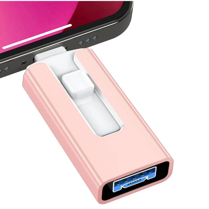 Nieuwe 4 in1 OTG 512 GB 256 GB voor iPhone USB 3.0 Flash Drive 2 TB 1 T Android TYPE-C PenDrive Mobiele Micro USB Memory Stick Drive gratis