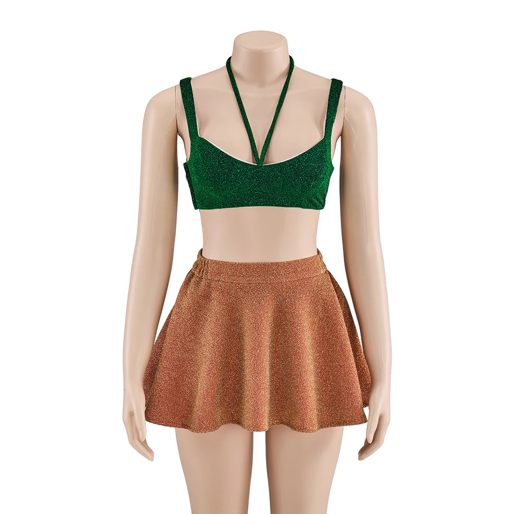 

Singer Concert Cosplay Costume Pop Diva Music Show Full Set Outfits Halloween Stage Performance Party Dress