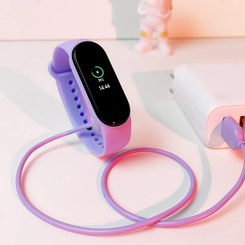 Магнитное зарядное устройство для Xiaomi Mi Smart Band 5 6 7, портативное зарядное устройство, сменная USB-зарядная линия для Miband 6 Miband 7, кабель, шнур
